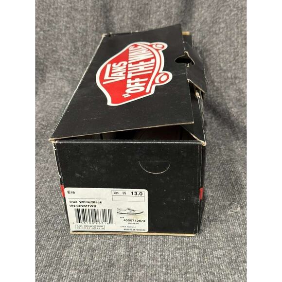 Vans Era True White/Black Men’s Size 13 – Brand New in Box Classic Skate Shoes - Picture 4 of 6
